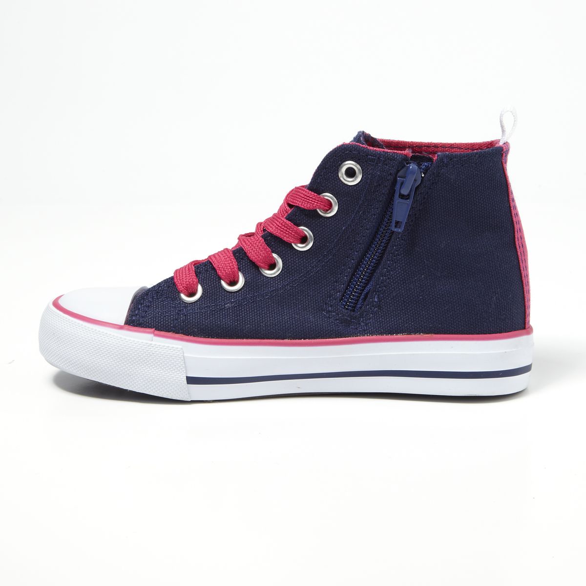 IN EXTENSO Baskets montantes zippées fille du 25 au 34