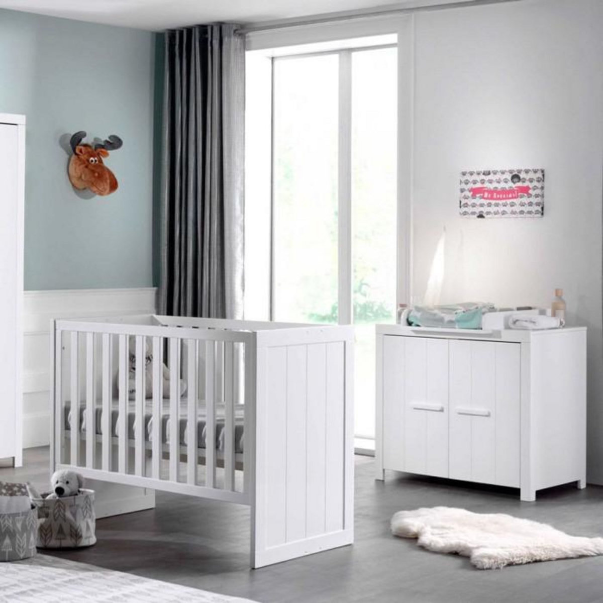 Paris Prix Plan à Langer pour Commode  Erik  76cm Blanc