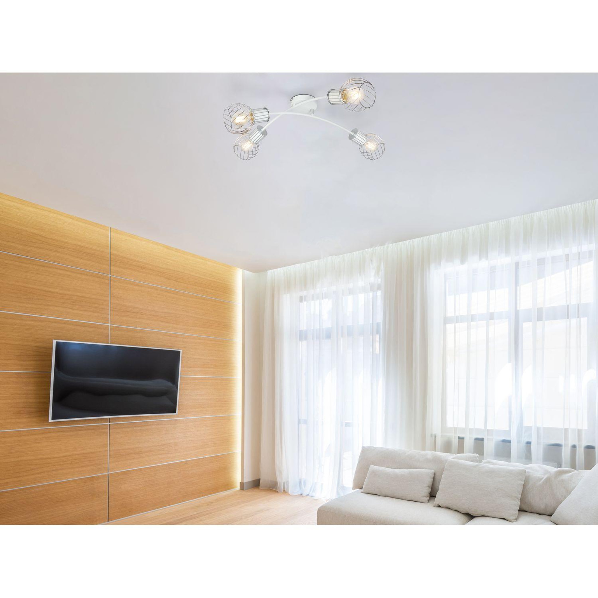 Voir la diapositive 2 : GLOBO Plafonnier design luise