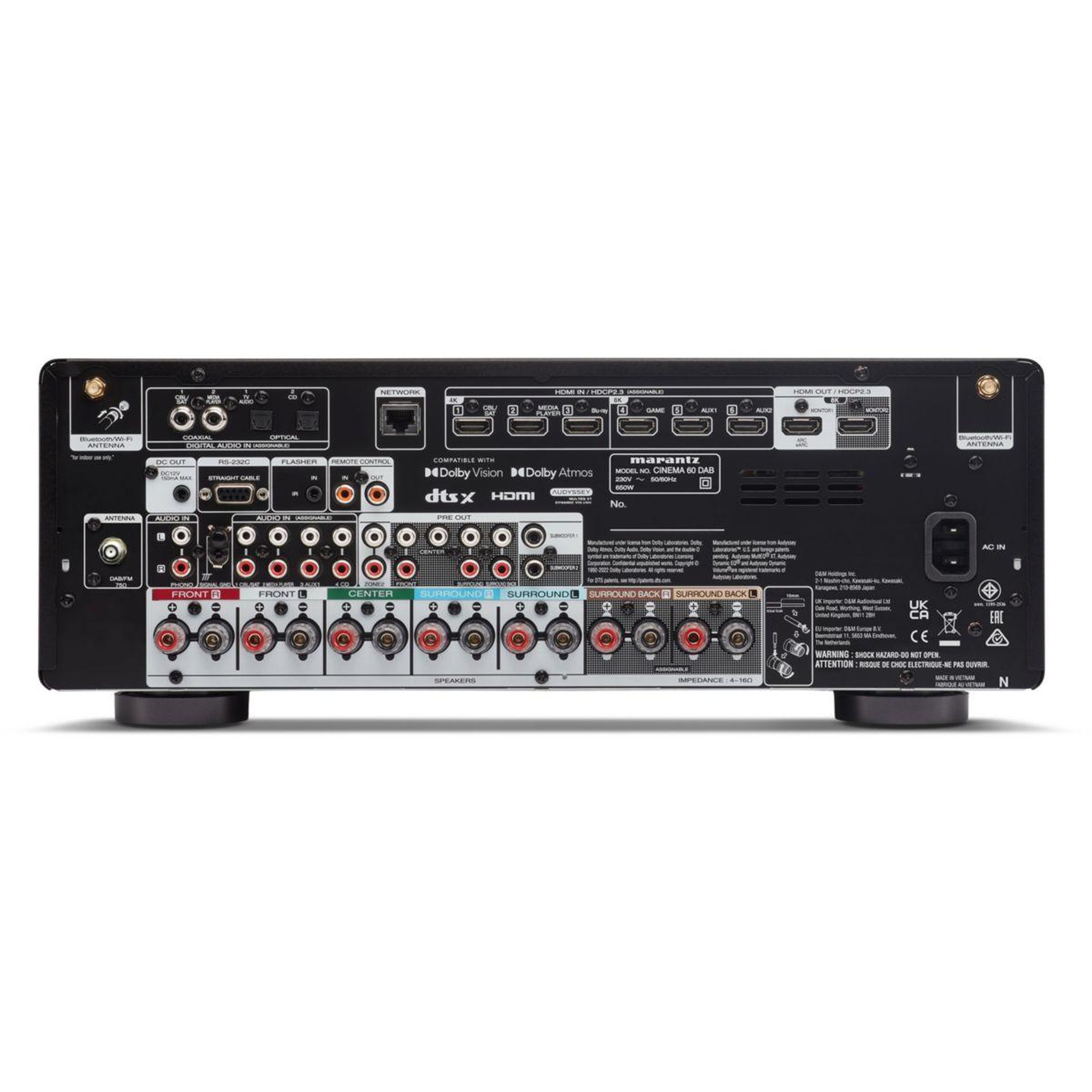 Voir la diapositive 4 : Marantz Ampli home cinema cinema 60dab black