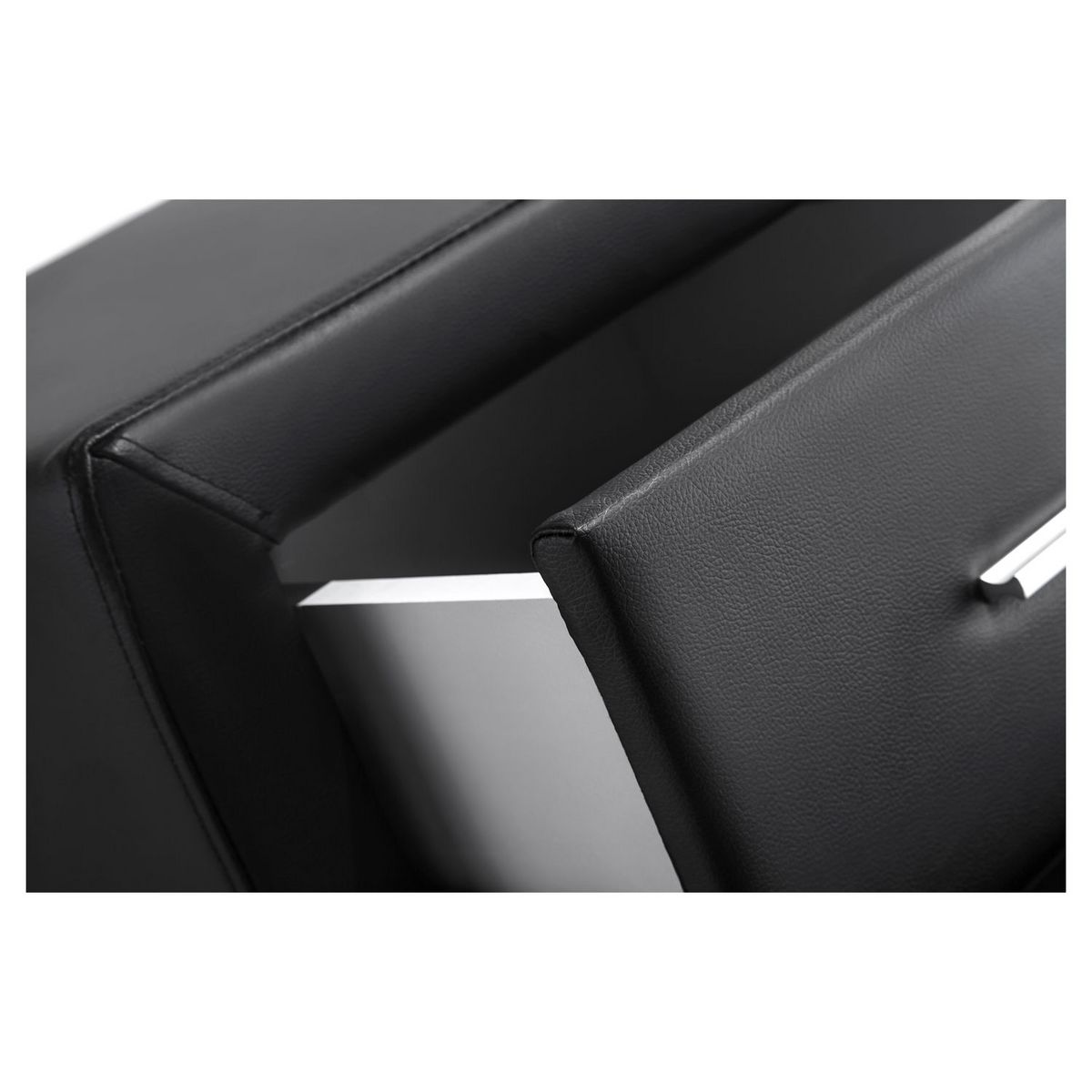 Table de chevet 2 tiroirs en PU LAGOA