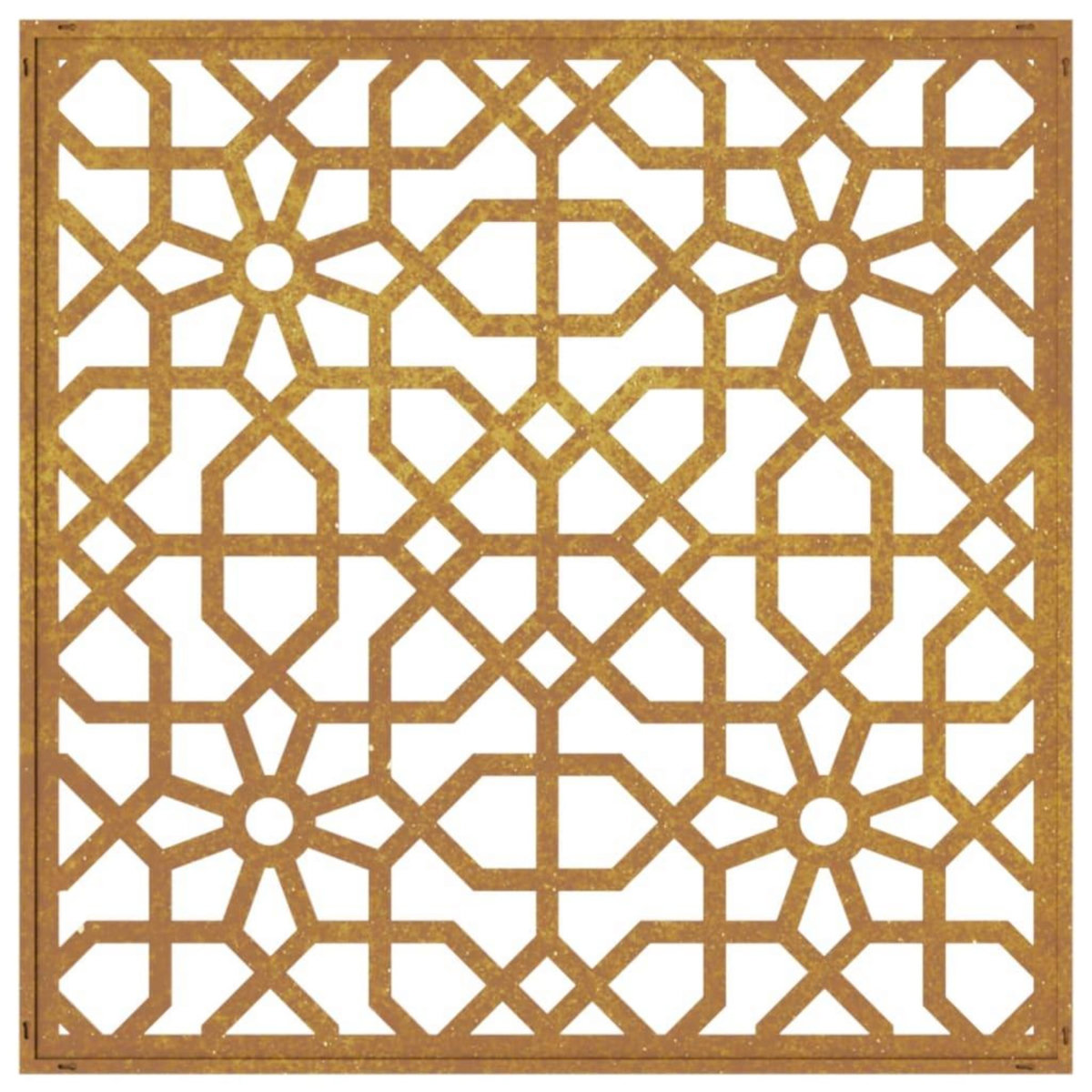 VIDAXL Decoration murale jardin 55x55 cm acier corten design mauresque