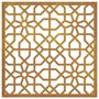 Voir la diapositive 5 : VIDAXL Decoration murale jardin 55x55 cm acier corten design mauresque