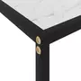 VIDAXL Table console Blanc 120x35x75 cm Verre trempe