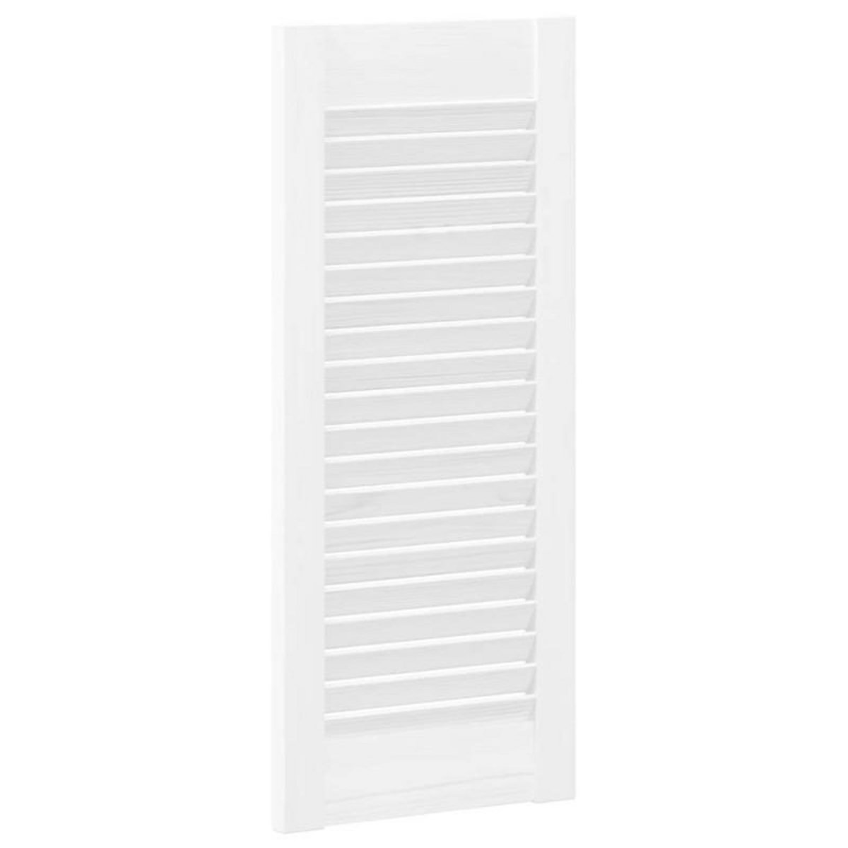 VIDAXL Porte d armoire à persiennes blanc 61,5x29,5 cm