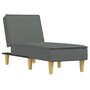 Voir la diapositive 2 : VIDAXL Chaise longue gris fonce tissu