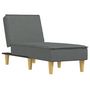 Voir la diapositive 2 : VIDAXL Chaise longue gris fonce tissu