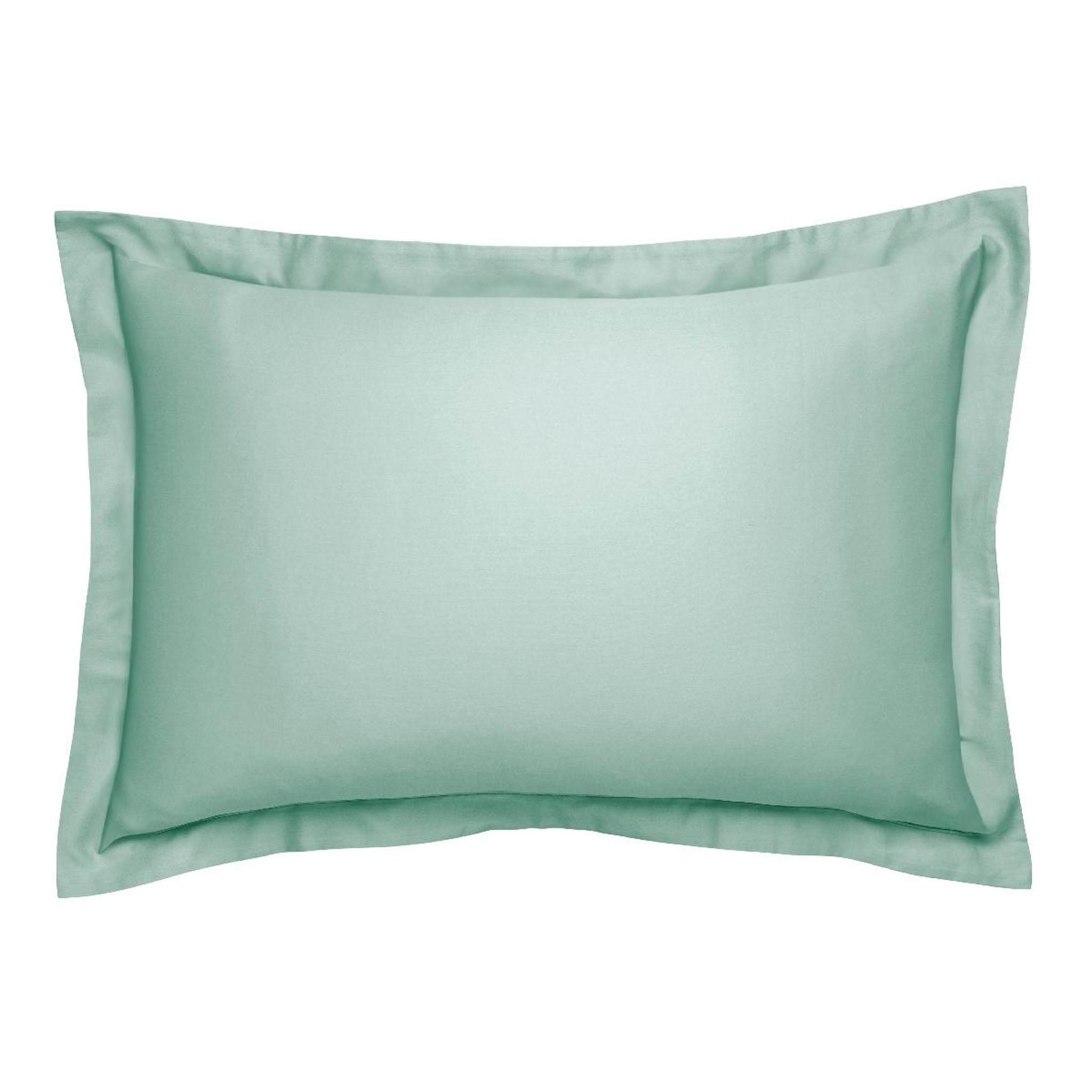 Voir la diapositive 2 : DODO Taie d'oreiller harmonie satin de coton coloris menthe