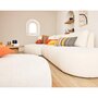 Voir la diapositive 4 : LISA DESIGN Santorini - canapé modulable d'angle gauche + pouf - 5 places - en tissu texturé