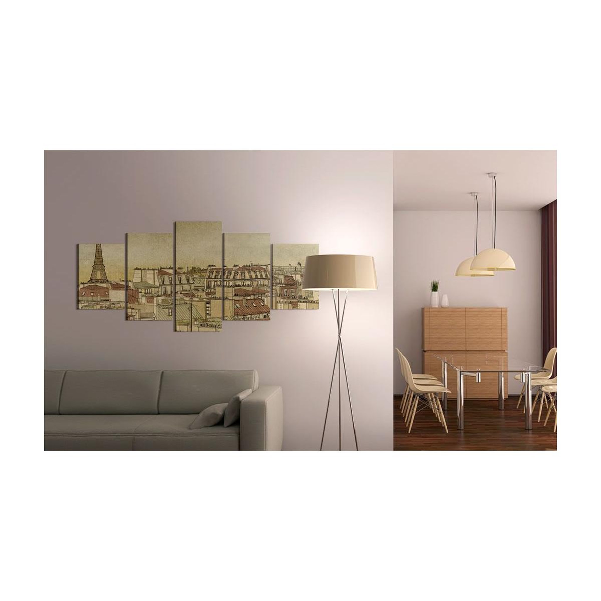 Voir la diapositive 2 : Paris Prix Tableau imprimé  paris au siècle dernier