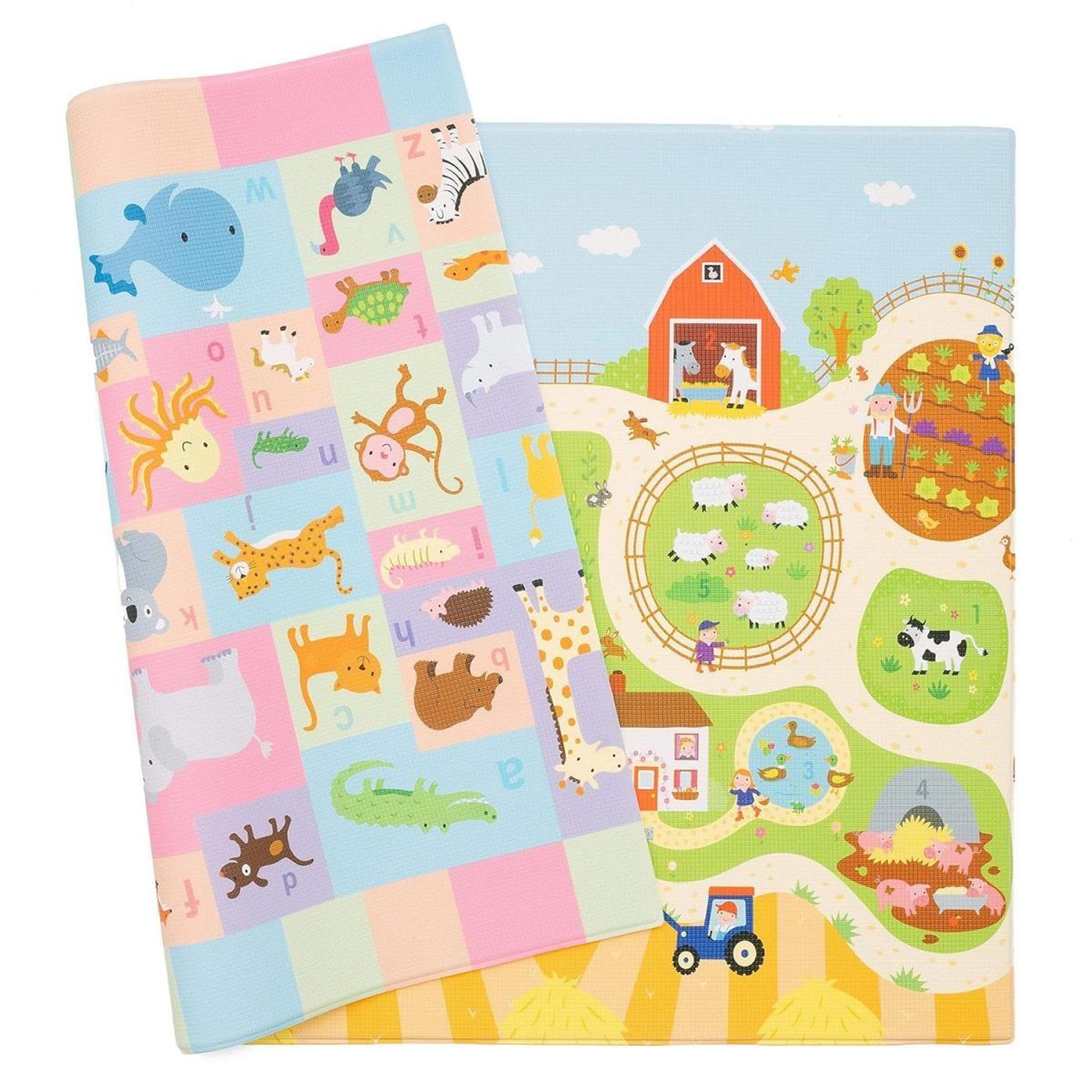 DWINGULER Tapis d'éveil et jeu busy farm