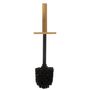 Voir la diapositive 2 : FIVE Brosse WC Bambou  Terre Inconnue  37cm Naturel