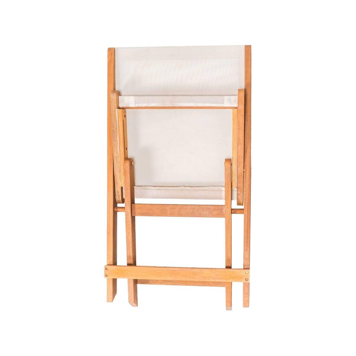 Habitat et Jardin Lot de 2 chaises pliantes en bois exotique  Seoul  - Maple - Beige