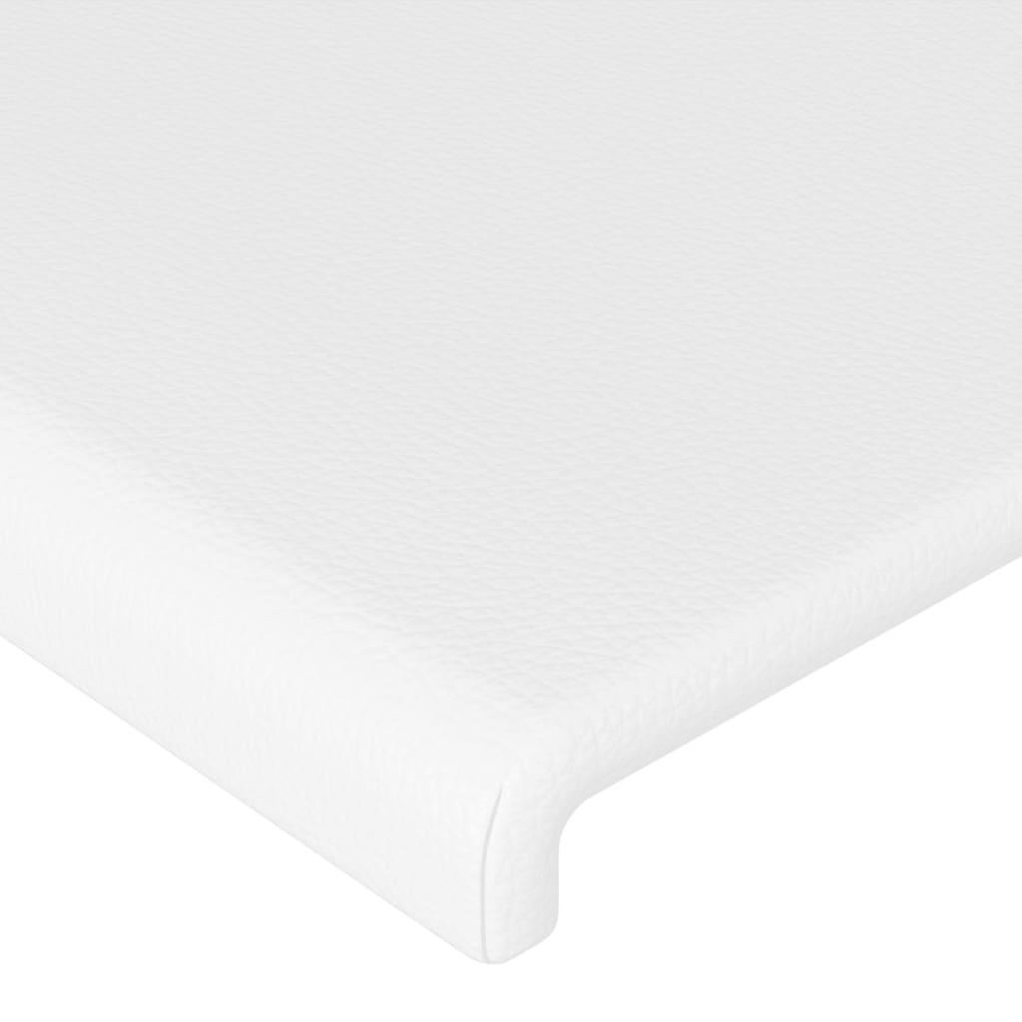 Voir la diapositive 4 : VIDAXL Tetes de lit 2 pcs Blanc 100x5x78/88 cm Similicuir