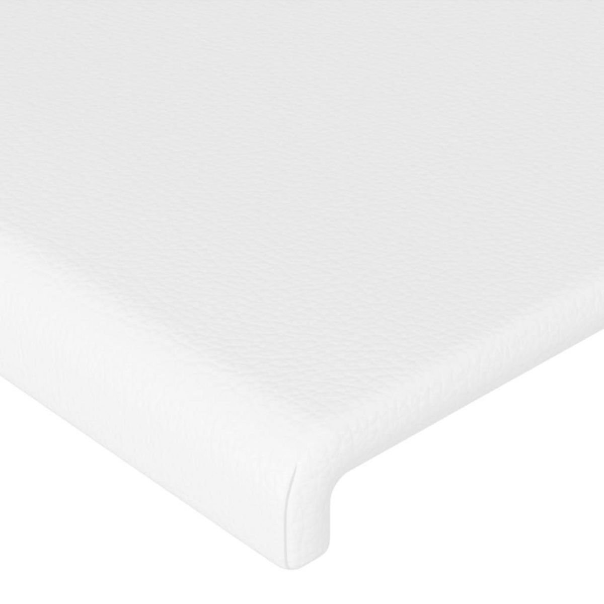 VIDAXL Tetes de lit 2 pcs Blanc 100x5x78/88 cm Similicuir