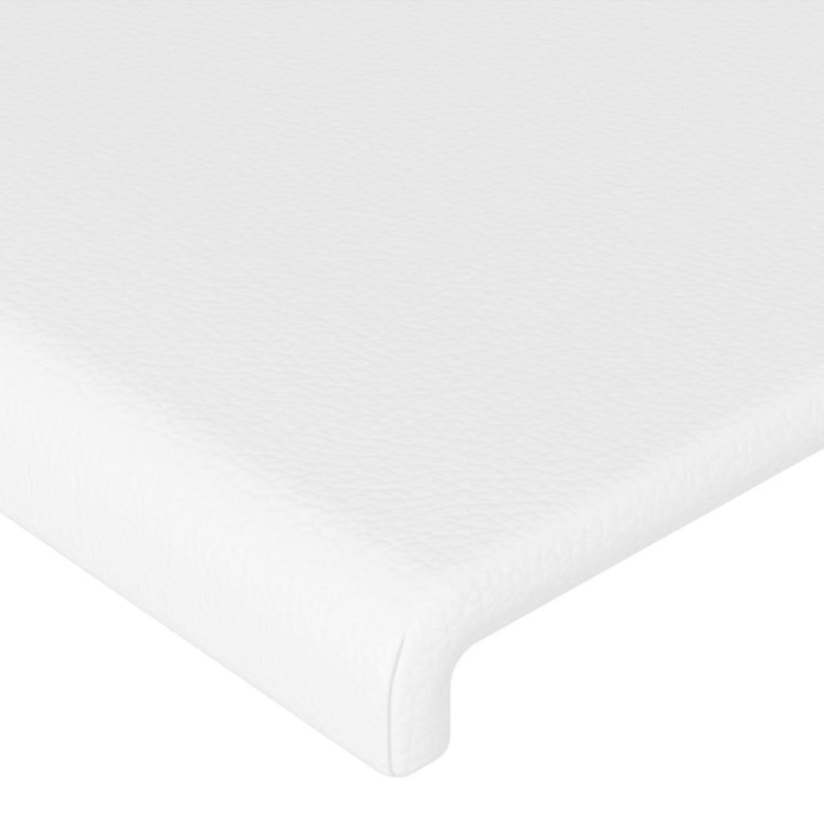 VIDAXL Tetes de lit 2 pcs Blanc 100x5x78/88 cm Similicuir