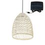 Voir la diapositive 1 : Lumisky Suspension solaire bohème PAULO Beige Rotin H45cm