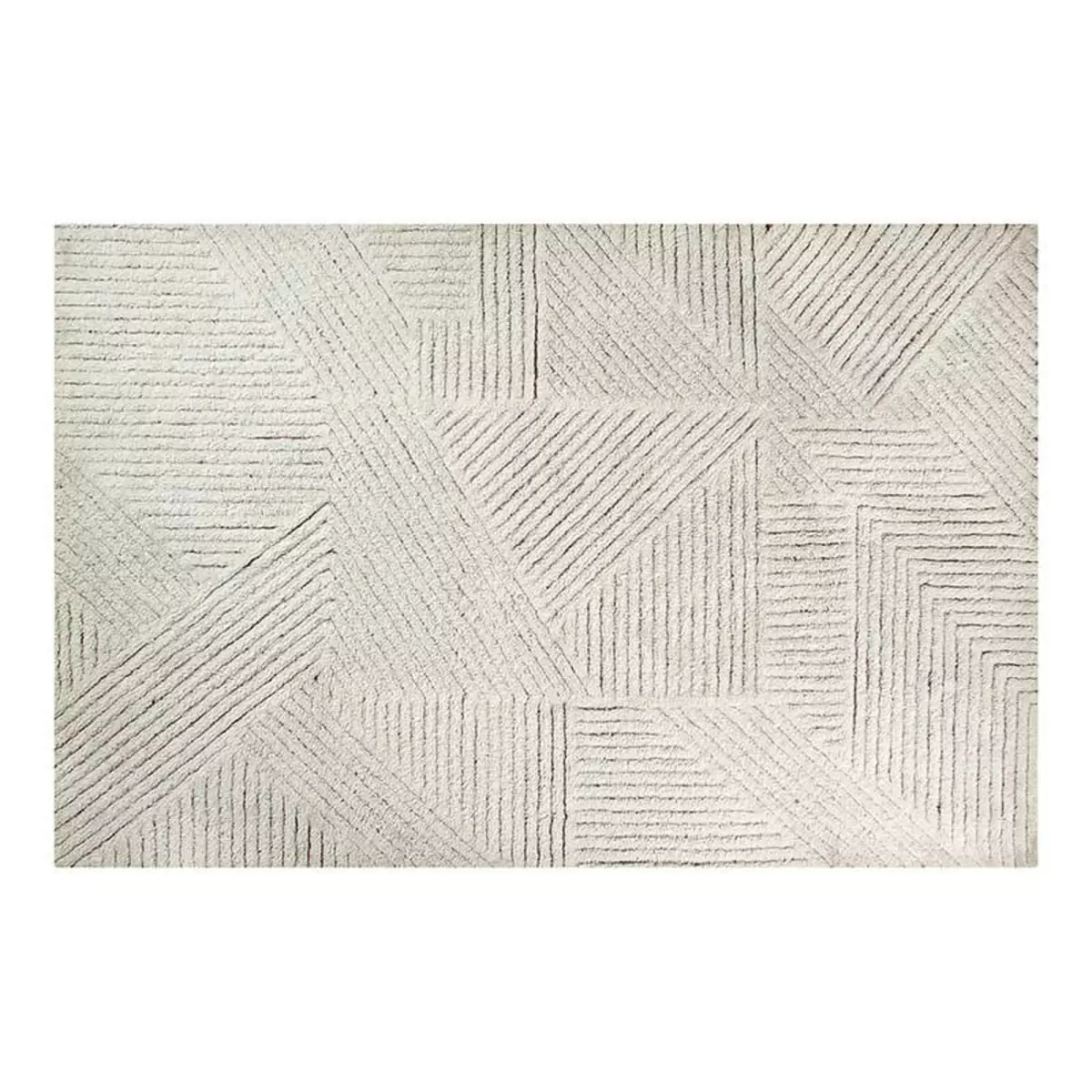 Lorena Canals Tapis laine texturé couleur lin - 170 x 240 cm