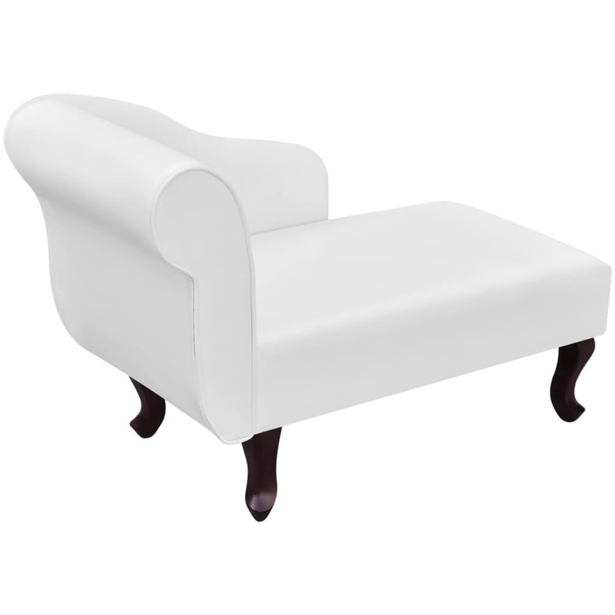 Voir la diapositive 3 : VIDAXL Chaise longue Blanc Similicuir