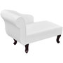 Voir la diapositive 3 : VIDAXL Chaise longue Blanc Similicuir