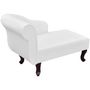 Voir la diapositive 3 : VIDAXL Chaise longue Blanc Similicuir