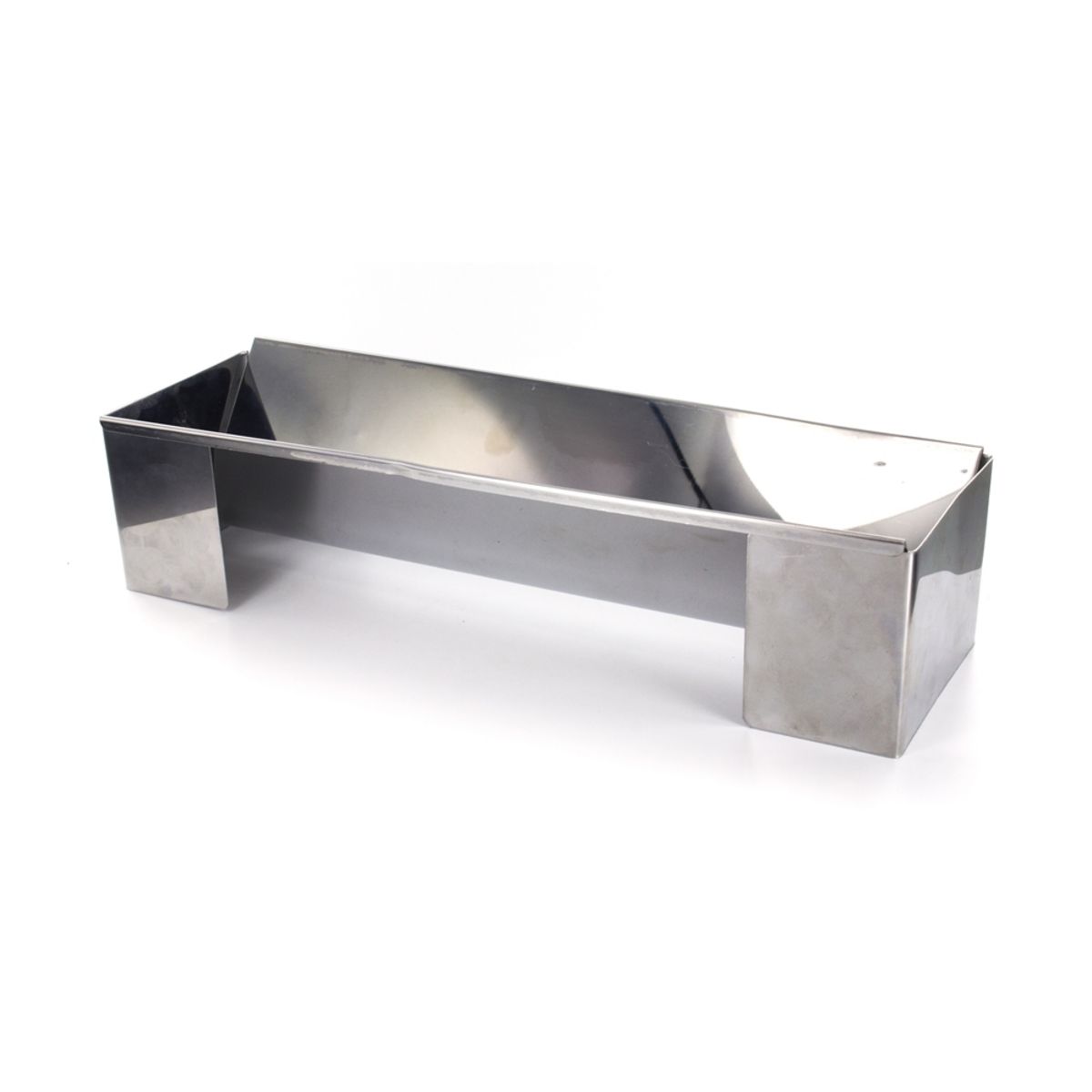 Gouttière à bûche triangulaire en inox 30 cm