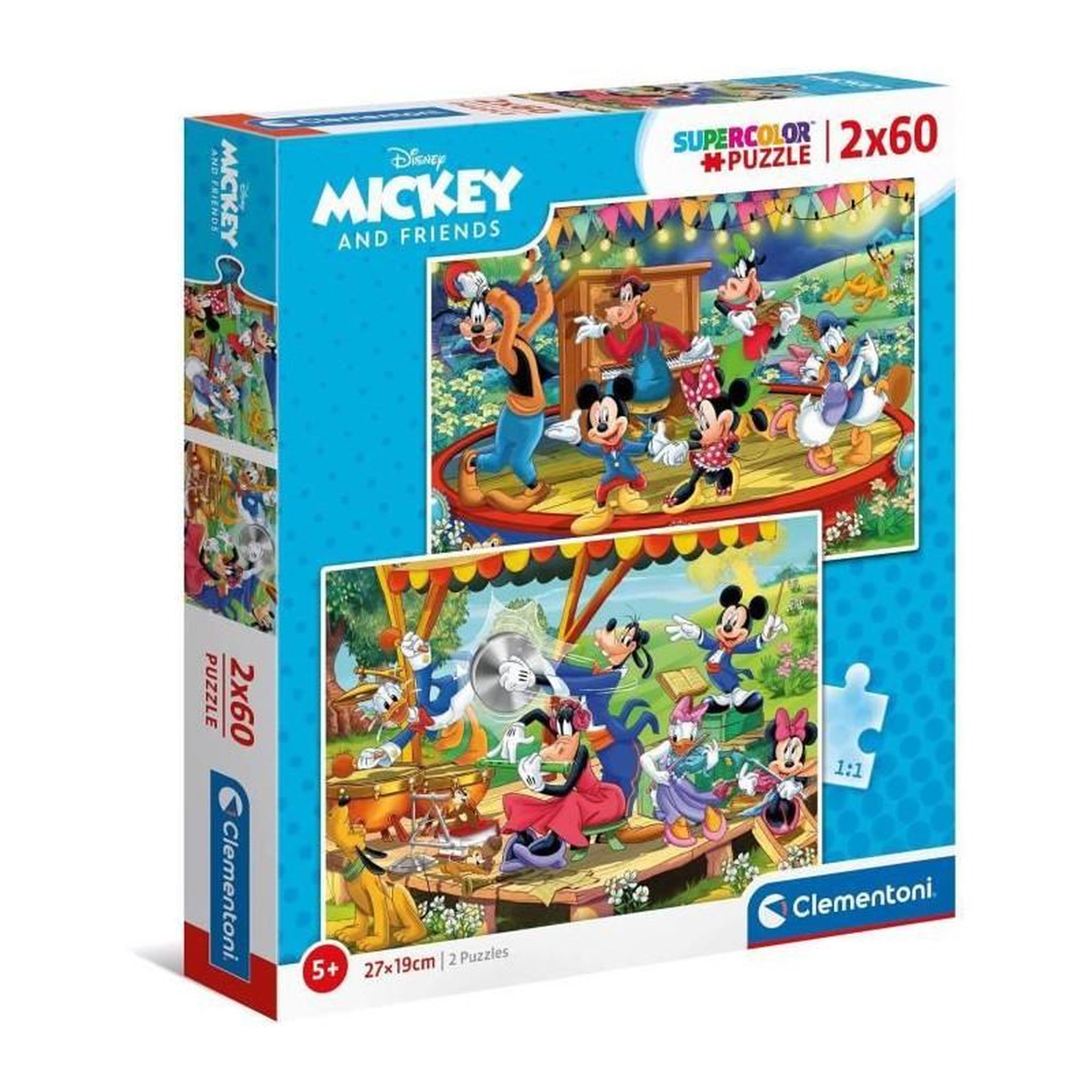 CLEMENTONI Clementoni - 2x60 pieces - Mickey et ses amis
