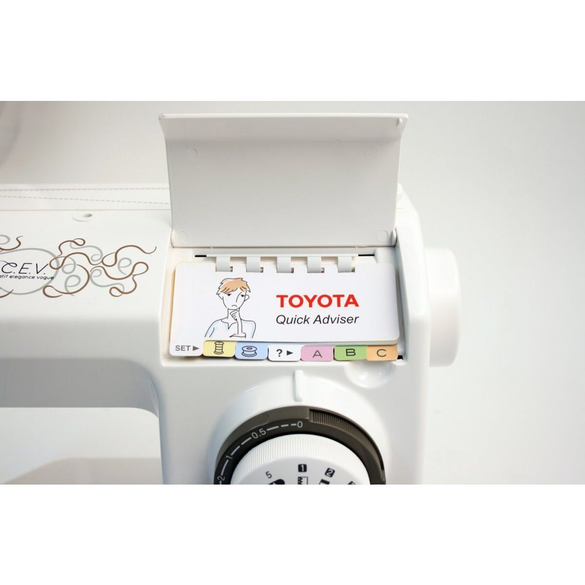 TOYOTA Machine à coudre CEV Créatif, Elegance, Vogue