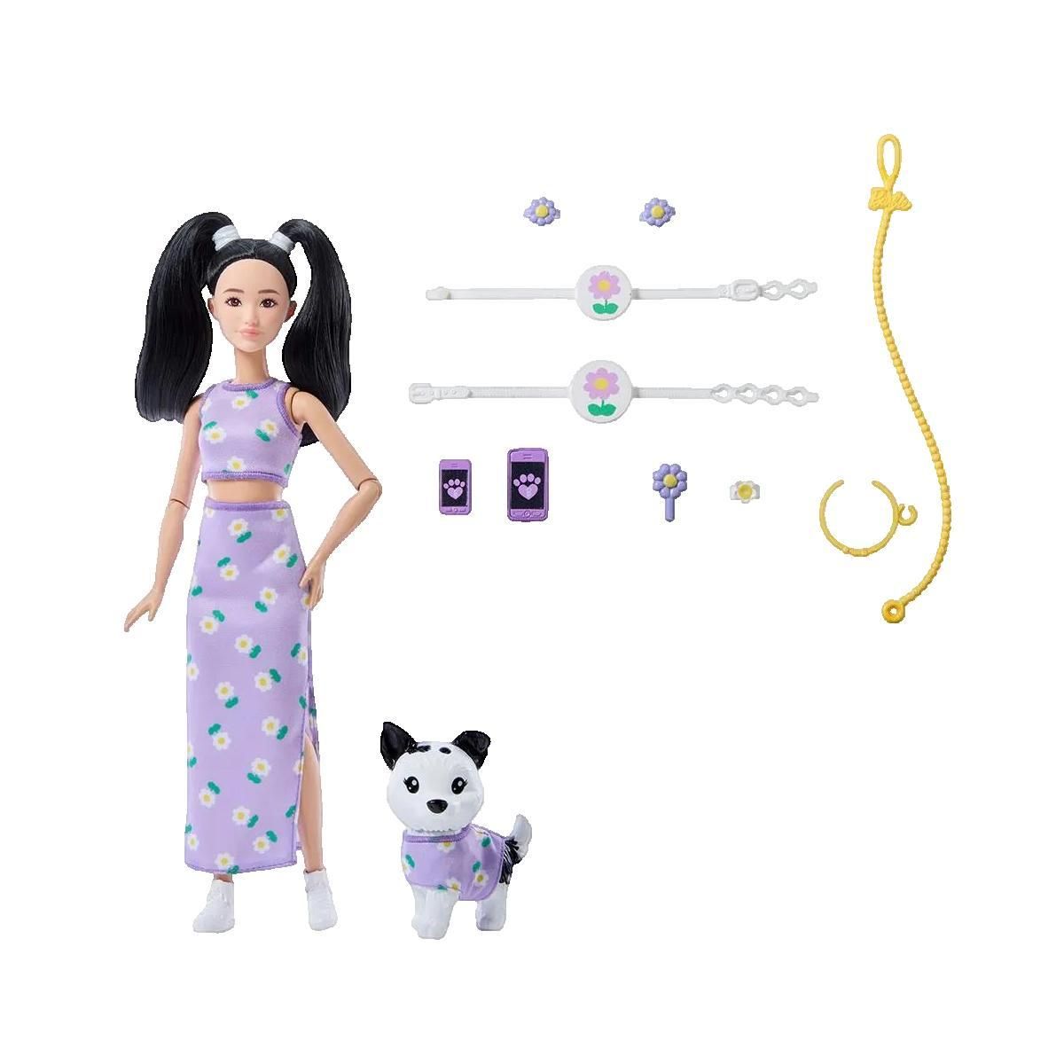 BARBIE Poupée Barbie Twinning Looks Violette