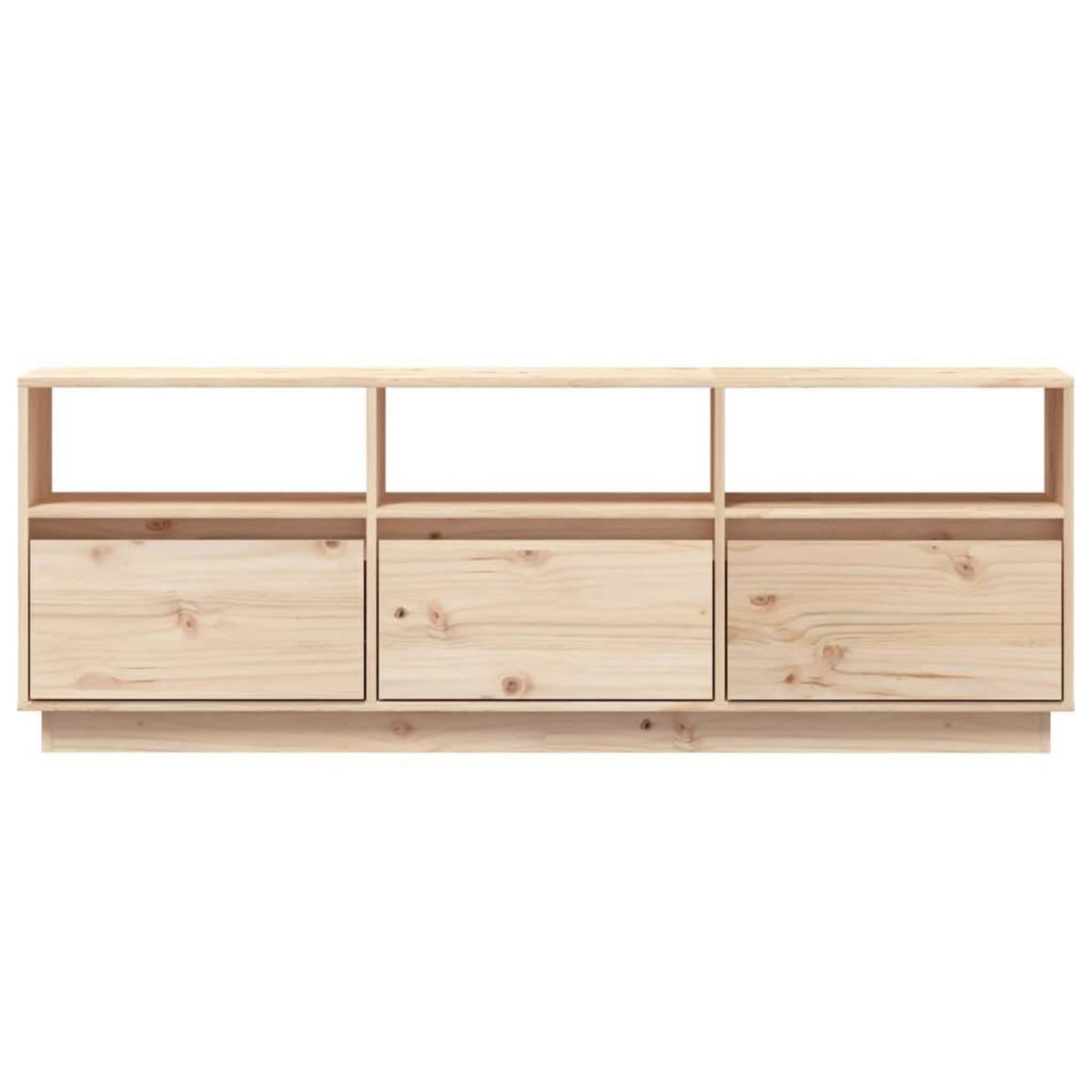 VIDAXL Meuble TV 140x37x50 cm Bois de pin massif