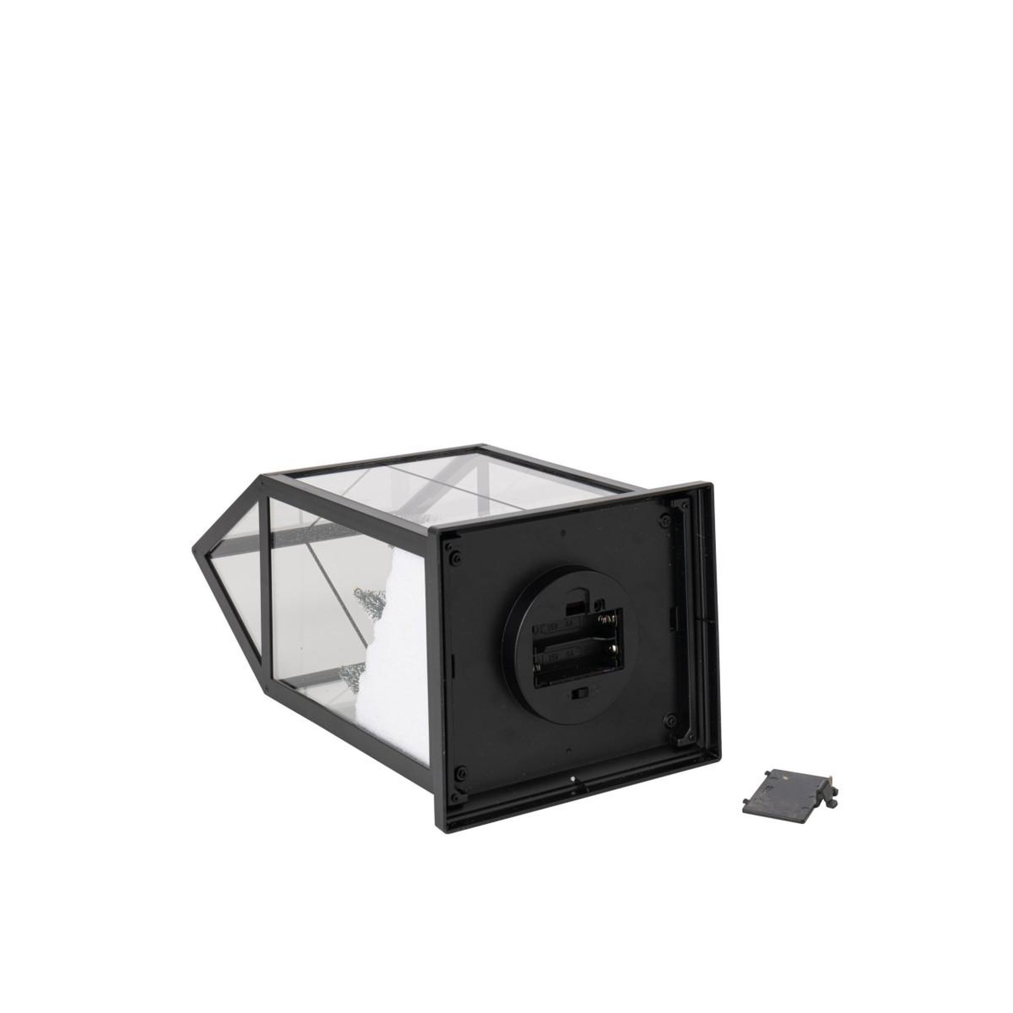 Voir la diapositive 3 : J-LINE Village de Noël Vitré à LED  Sébastienne  18cm Noir