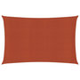 Voir la diapositive 2 : VIDAXL Voile d'ombrage 160 g/m^2 Terre cuite 3x4,5 m PEHD