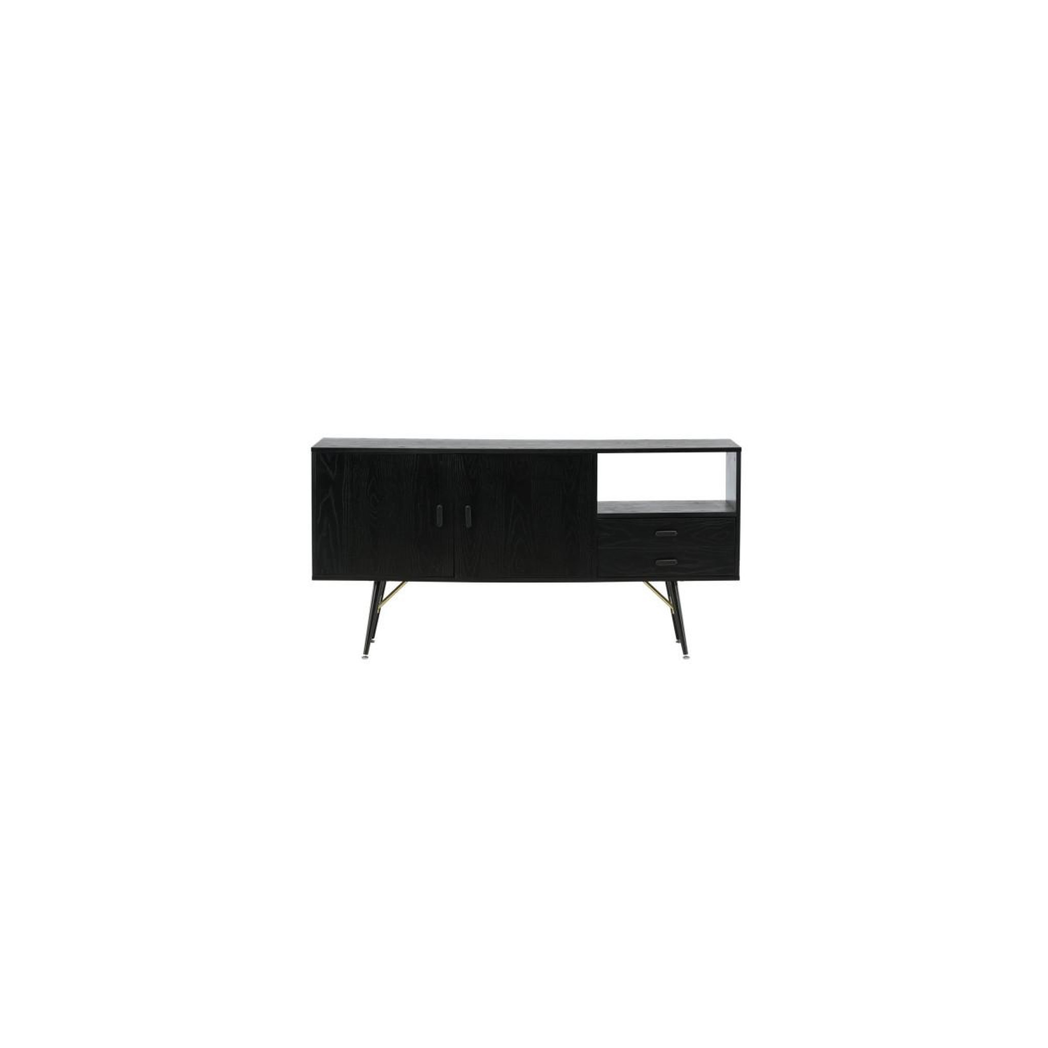 Voir la diapositive 3 : Paris Prix Bahut 2 portes & 2 tiroirs  gold  160cm noir