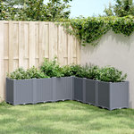 VIDAXL Jardiniere bleu gris 160x160x53 cm PP