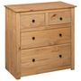 Voir la diapositive 4 : VIDAXL Buffet 80x40x83 cm Pin Gamme Panama