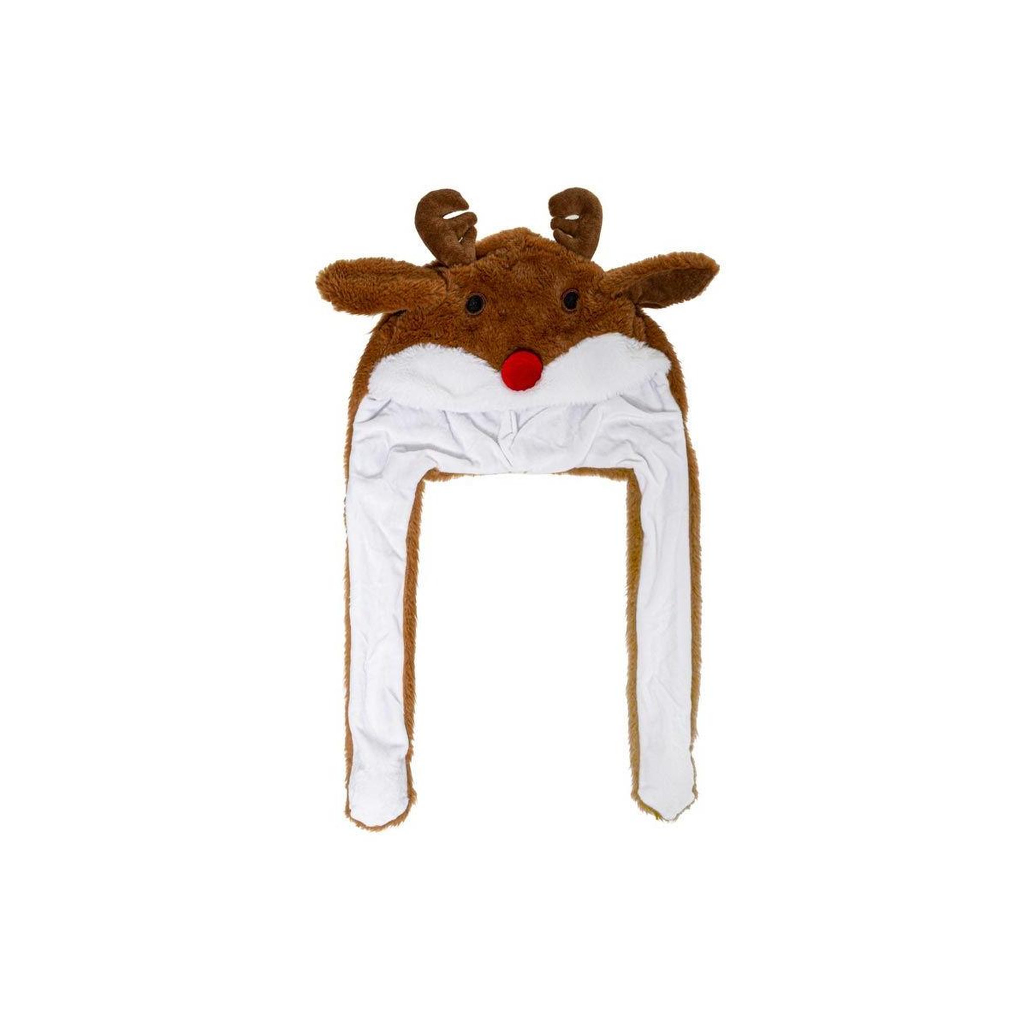 FEERIC LIGHT & CHRISTMAS Chapeau de noël  oreilles de renne  62cm naturel