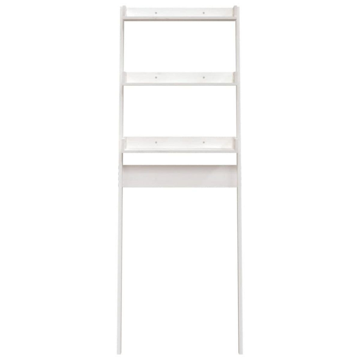 VIDAXL Etagere de toilette Blanc 63,5x32x179 cm Bois de pin massif