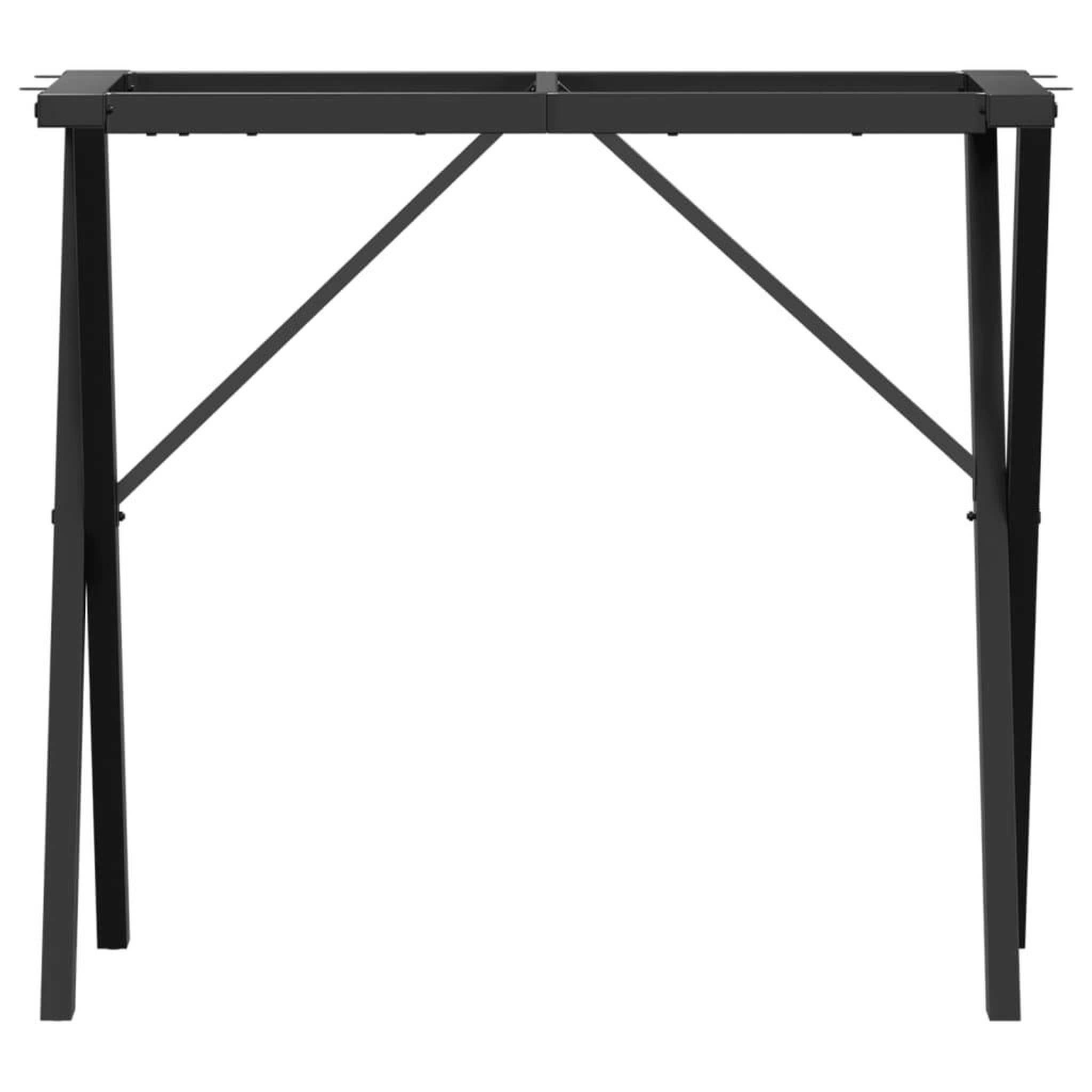 Voir la diapositive 4 : VIDAXL Pieds de table a manger cadre en X 80x40x73 cm acier