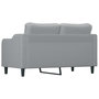 Voir la diapositive 5 : VIDAXL Canape a 2 places Gris clair 140 cm Tissu