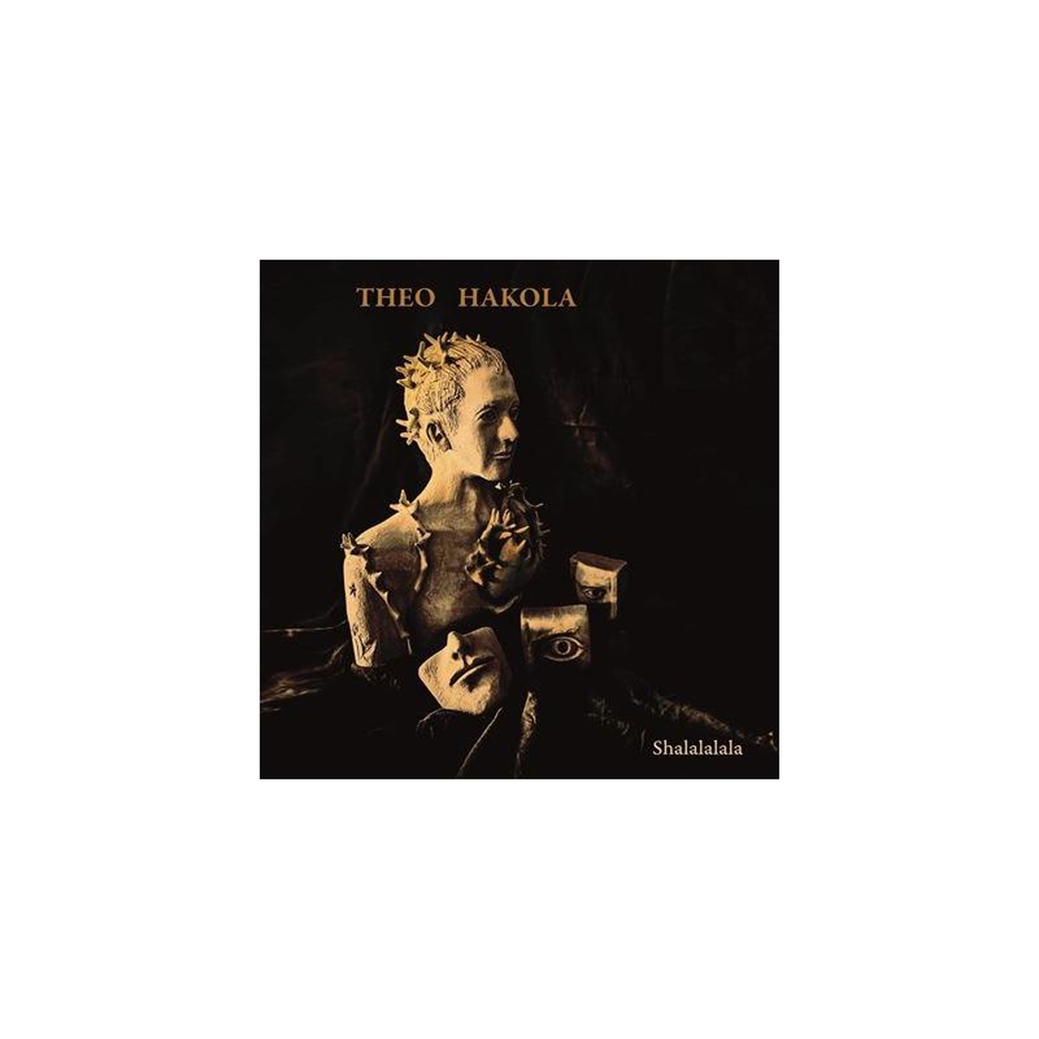 Vinyle 33t shalalalala theo hakola album rock pochette noir et doré