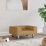 VIDAXL Lit pour chien marron 50x40x26,5 cm velours