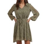 Vila Robe Imprimée  Femme Vila Viadeline. Coloris disponibles : Vert
