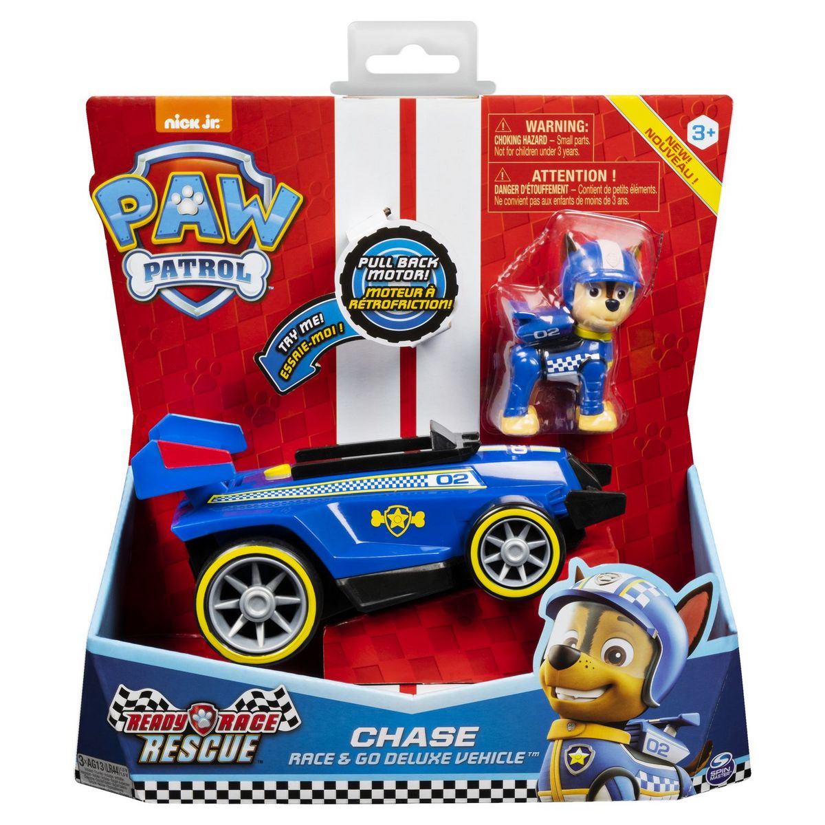 SPIN MASTER Véhicule + figurine Ready Race Rescue Pat'Patrouille - Chase