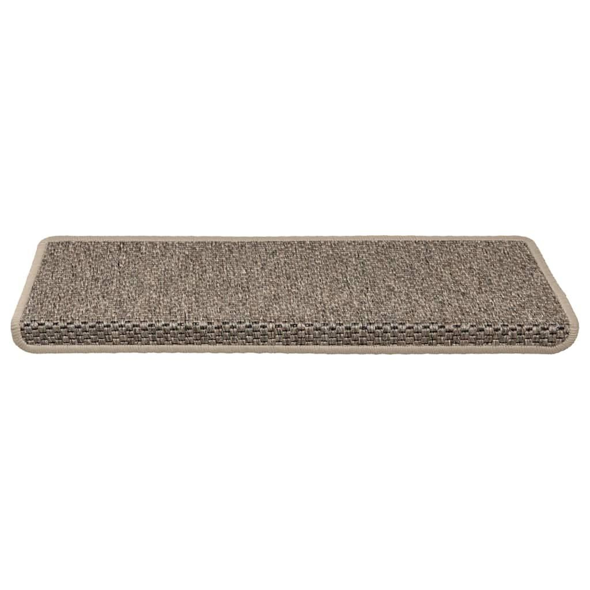 Voir la diapositive 3 : VIDAXL Tapis d'escalier autocollants 30 pcs 65x21x4 cm beige fonce