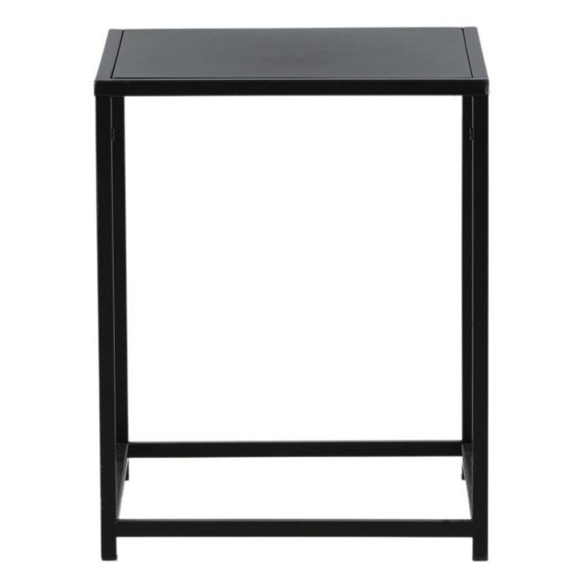 Paris Prix Table d'Appoint en Métal  Staal  45cm Noir
