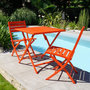 Voir la diapositive 5 : Paris Prix Ensemble Table de Jardin Pliante & 2 Chaises  Marius  70cm Orange
