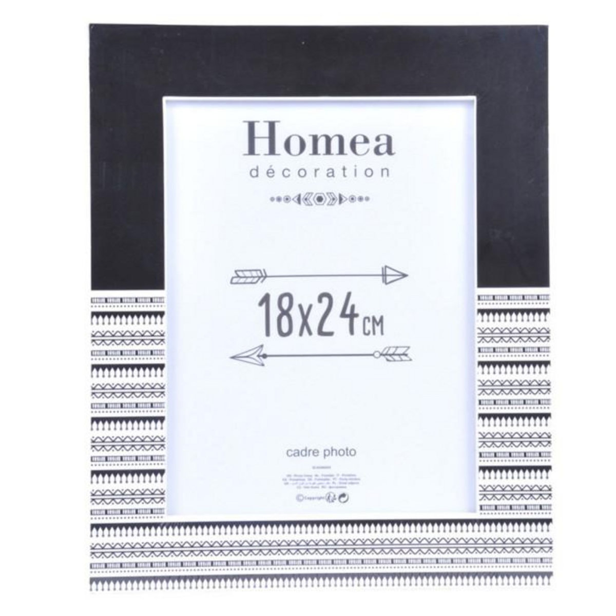 Paris Prix Cadre Photo  Ethnic Folk  18x24cm Noir