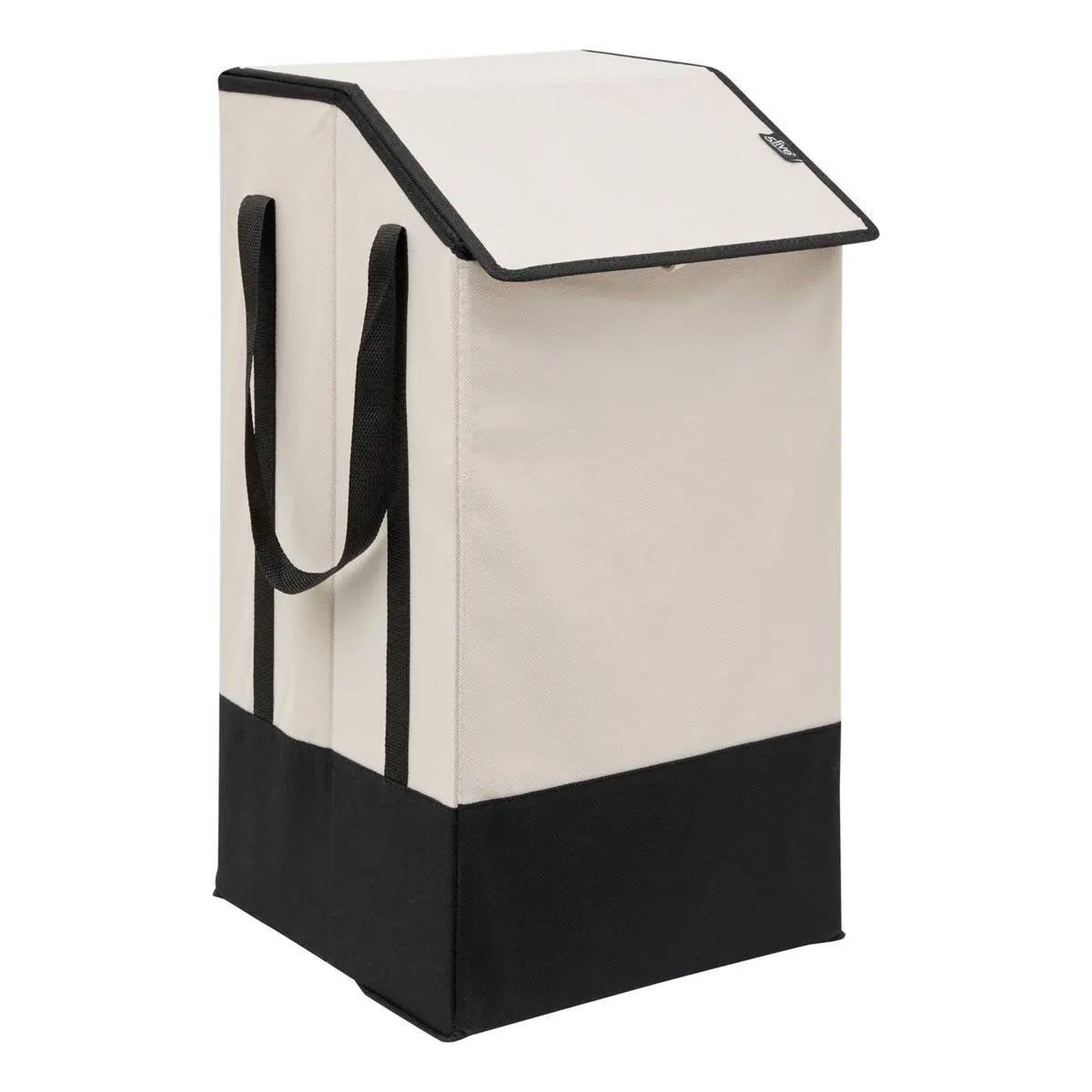 FIVE Panier à linge en tissu  bicolore  45l beige