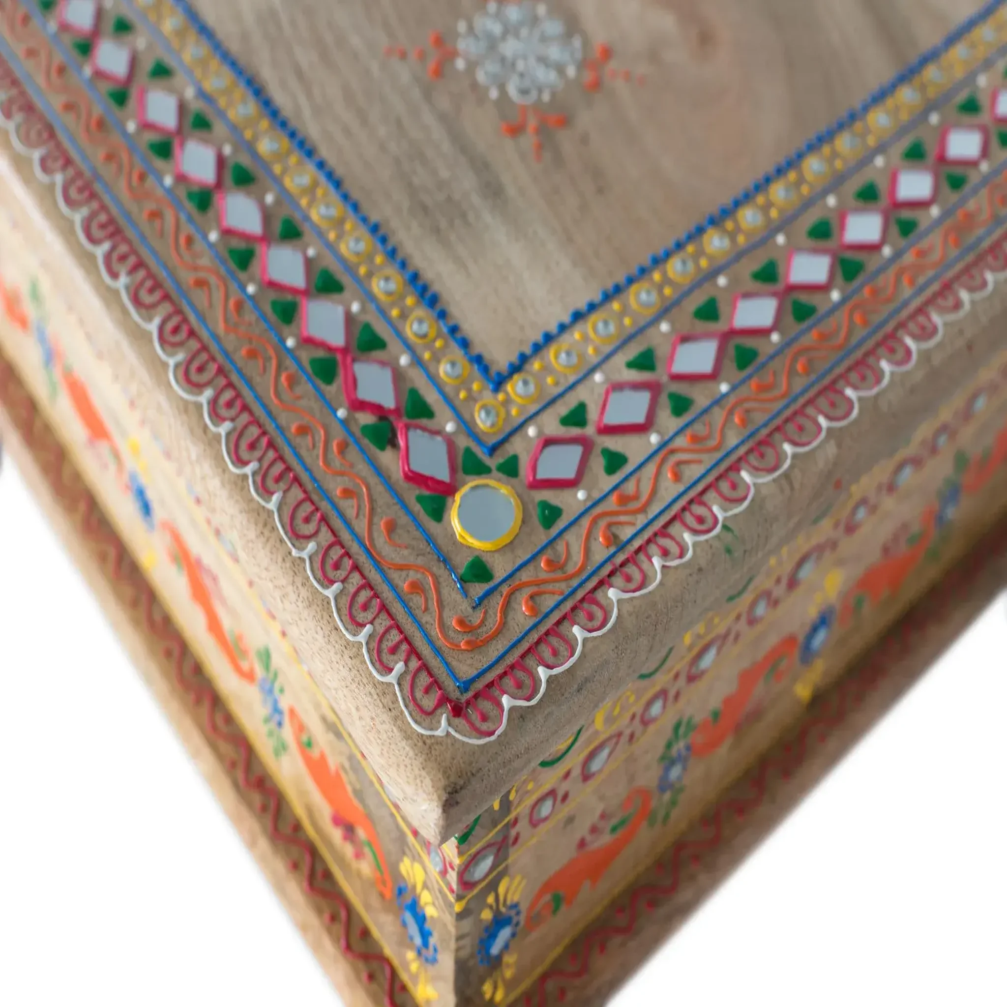 Voir la diapositive 4 : GINER Y COLOMER SL Table basse en bois de manguier 58 cm style artisanal ethnique