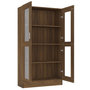 Voir la diapositive 5 : VIDAXL Armoire a vitrine Chene brun 82,5x30,5x150 cm Bois d'ingenierie